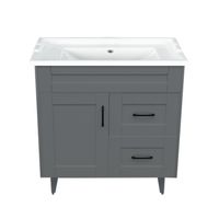 Kit Mueble Vanitorio Deluxe 80SK Gris F 80x47x80cm…