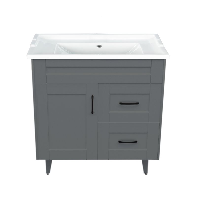 DOMSA - Kit Mueble Vanitorio Deluxe Domsa 80SK Gris F 80x47x80cm