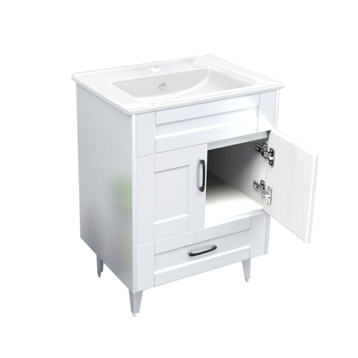 DOMSA - Kit Mueble Vanitorio Deluxe Domsa B60SK Blanco P 60x47x80cm…