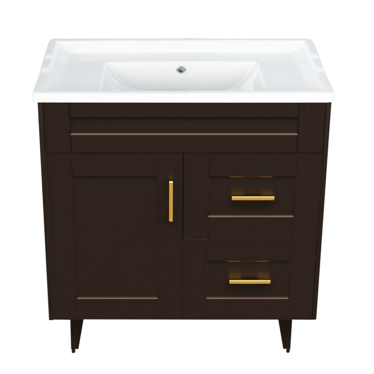 DOMSA - Kit Mueble Vanitorio Deluxe Domsa 80SK CafE F 80x47x80cm…