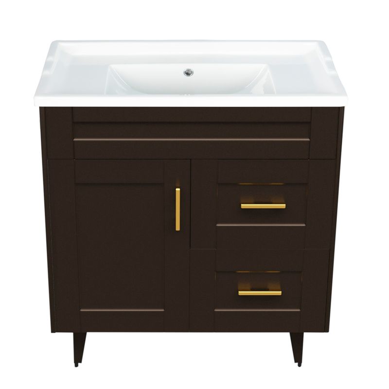 DOMSA - Kit Mueble Vanitorio Deluxe Domsa 80SK CafE F 80x47x80cm