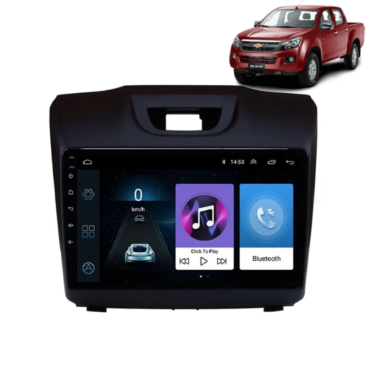 OEM - Radio Android 10.1 Chevrolet Dmax 2gb+32gb + Camara