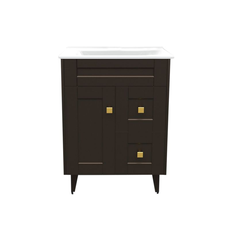 DOMSA - Kit Mueble Vanitorio Deluxe Domsa N60SK Café P 60x47x80cm