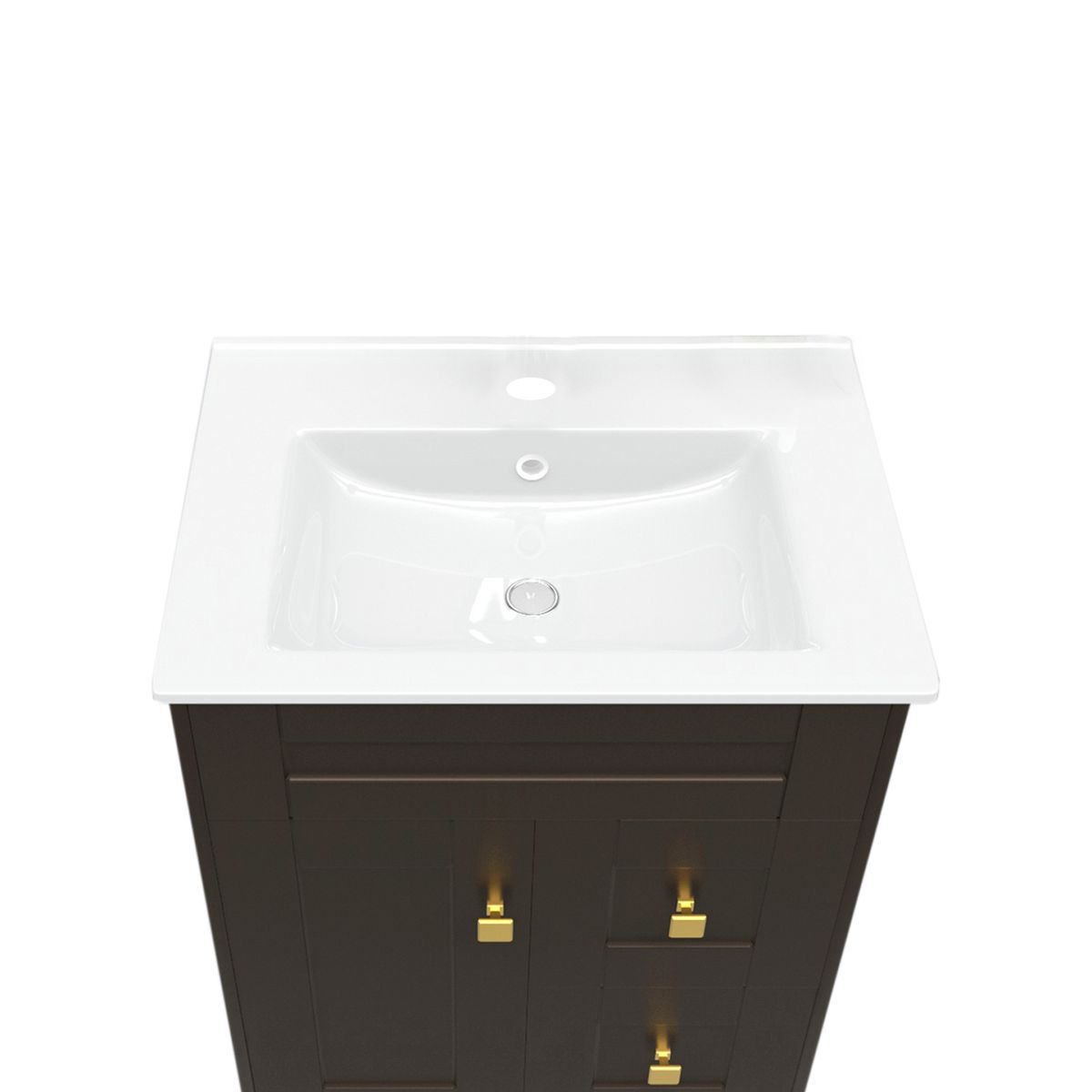 DOMSA - Kit Mueble Vanitorio Deluxe Domsa N60SK CafE P 60x47x80cm