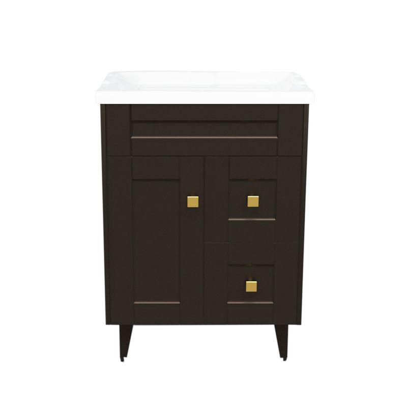 DOMSA - Kit Mueble Vanitorio Deluxe Domsa N60SK Café F 60x47x80cm