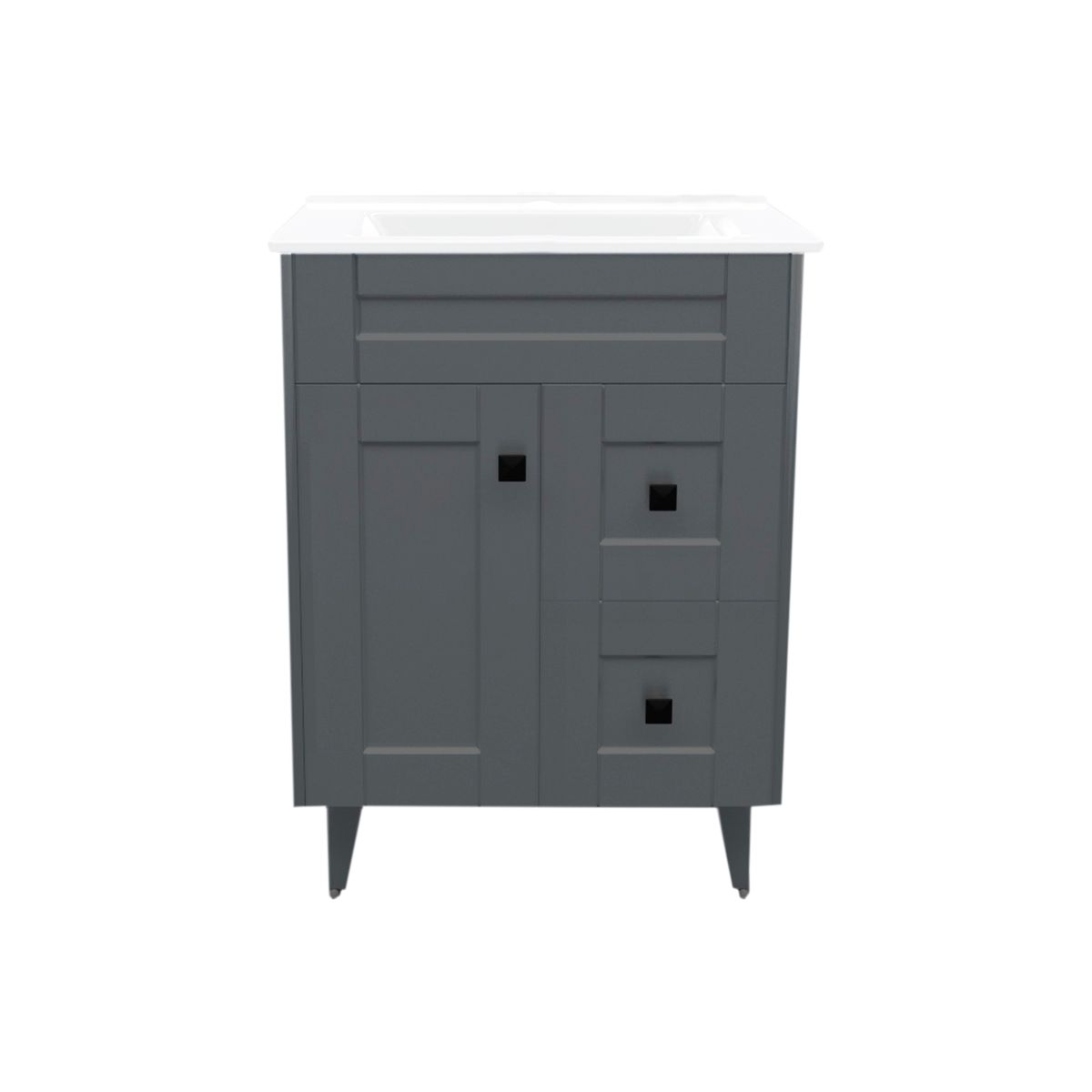 DOMSA - Kit Mueble Vanitorio Deluxe Domsa N60SK Gris P 60x47x80cm