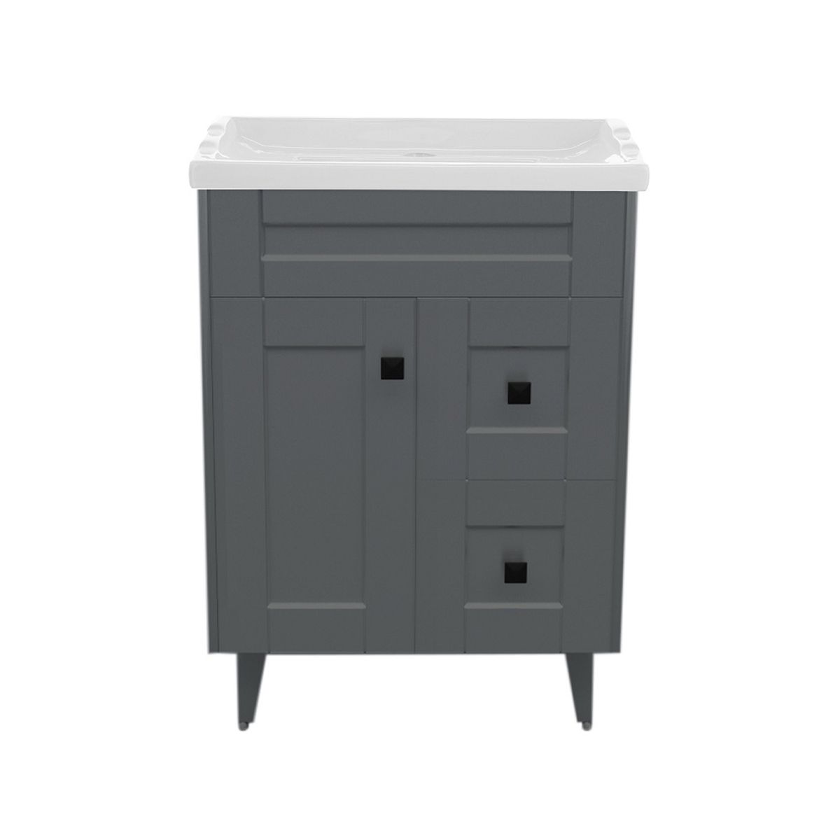 DOMSA - Kit Mueble Vanitorio Deluxe Domsa N60SK Gris F 60x47x80cm…