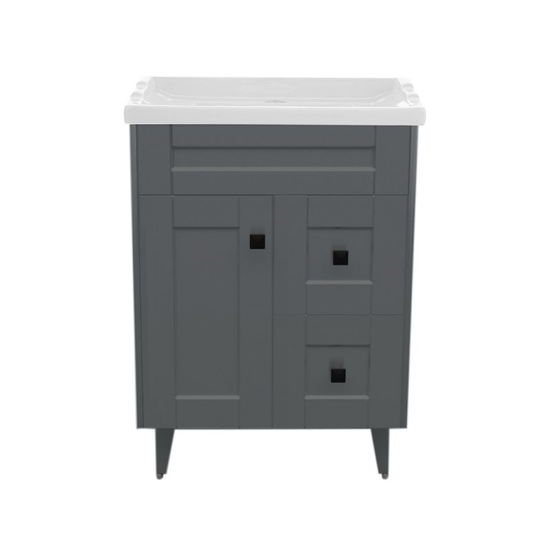 DOMSA - Kit Mueble Vanitorio Deluxe Domsa N60SK Gris F 60x47x80cm