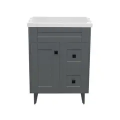 DOMSA - Kit Mueble Vanitorio Deluxe N60SK Gris F 60x47x80cm