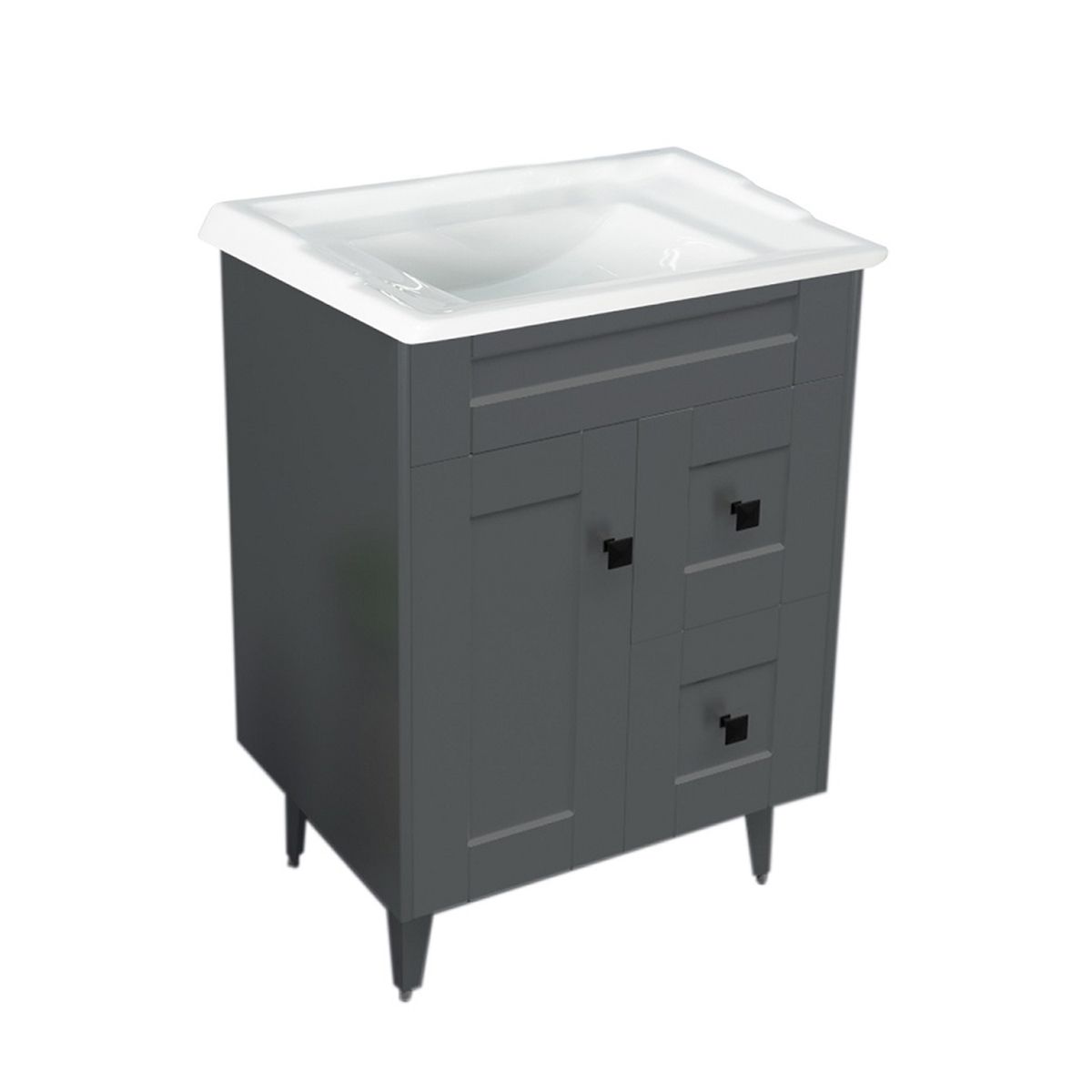 DOMSA - Kit Mueble Vanitorio Deluxe Domsa N60SK Gris F 60x47x80cm…