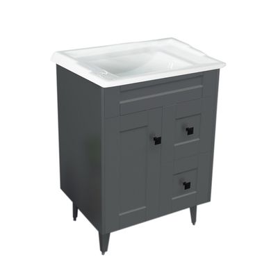 Imagen 2 del producto Kit Mueble Vanitorio Deluxe N60SK Gris F 60x47x80cm…