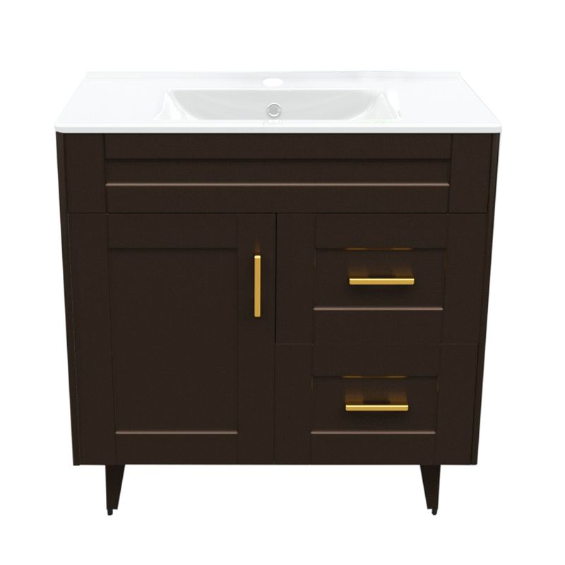 DOMSA - Kit Mueble Vanitorio Deluxe Domsa 80SK CafE P 80x47x80cm