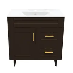 DOMSA - Kit Mueble Vanitorio Deluxe 80SK CafE P 80x47x80cm