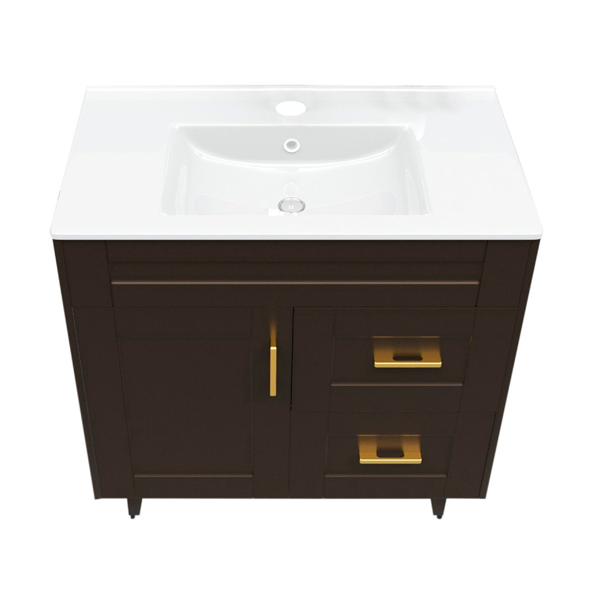 DOMSA - Kit Mueble Vanitorio Deluxe Domsa 80SK CafE P 80x47x80cm…