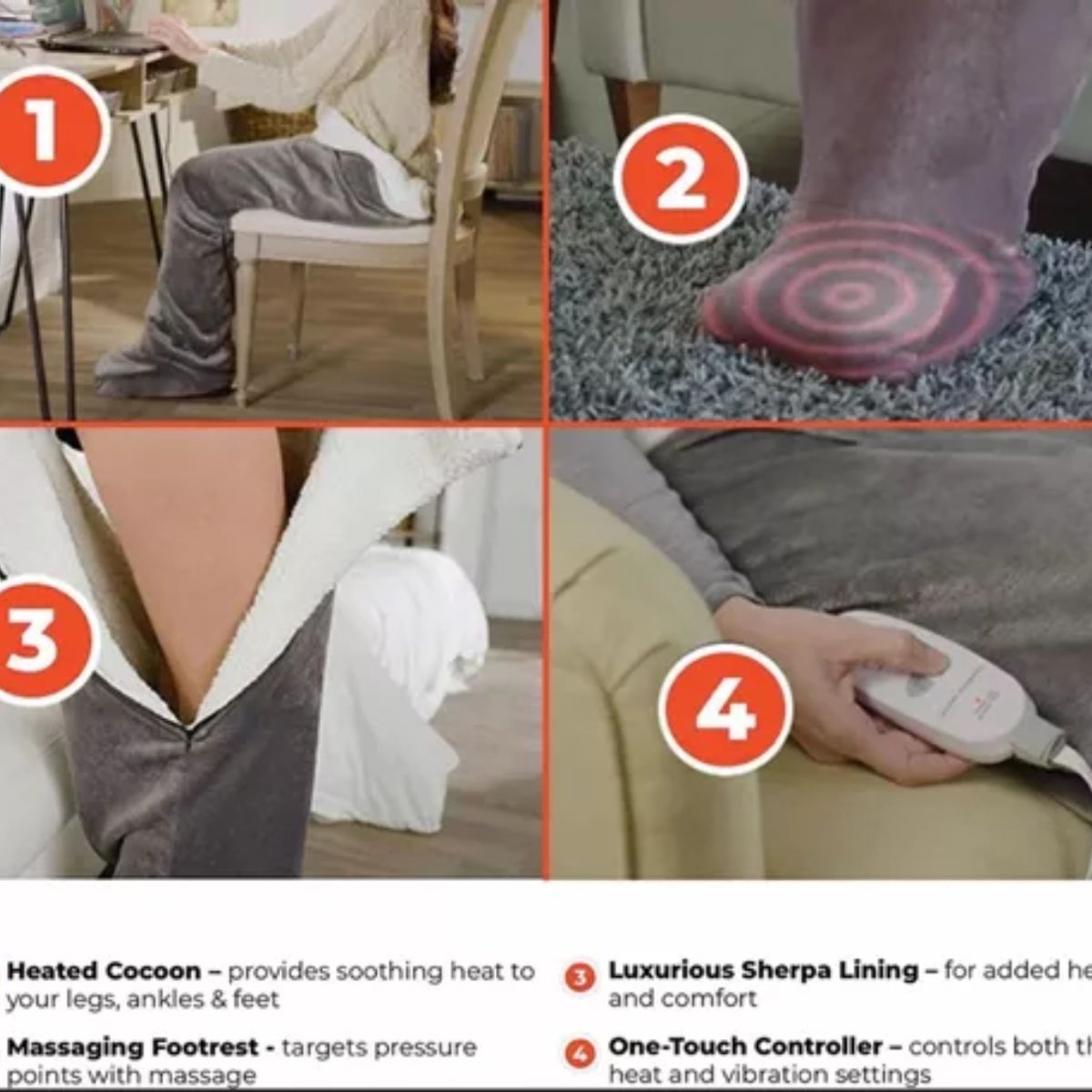 OEM - Manta Frazada Térmica Con Calor Y Vibración Para Calentar