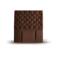 LATAM HOME - RESPALDO BRESCIA TELA CHOCOLATE 1 1/2 PZA
