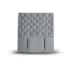 LATAM HOME - RESPALDO BRESCIA TELA GRIS 1 1/2 PZA