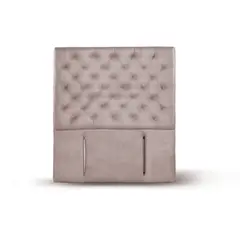 LATAM HOME - RESPALDO BRESCIA CUERO GRIS 1 1/2 PZA