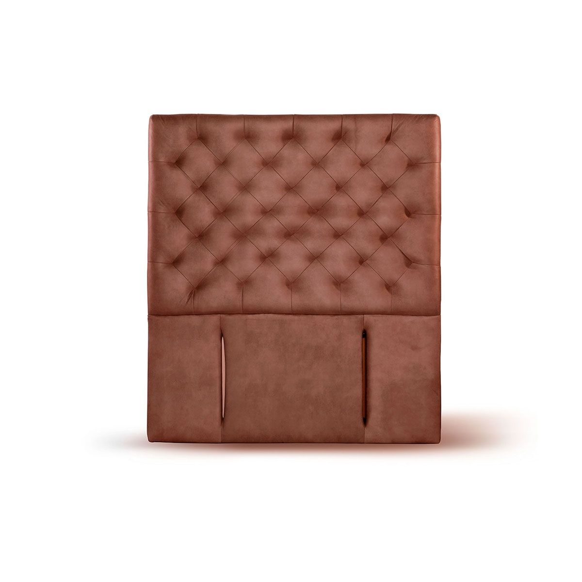 LATAM HOME - RESPALDO BRESCIA CUERO CAFÉ CLARO 1 1/2 PZA