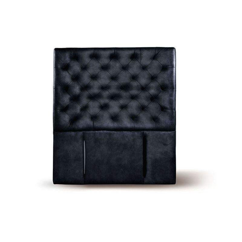 LATAM HOME - RESPALDO BRESCIA CUERO NEGRO 1 1/2 PZA