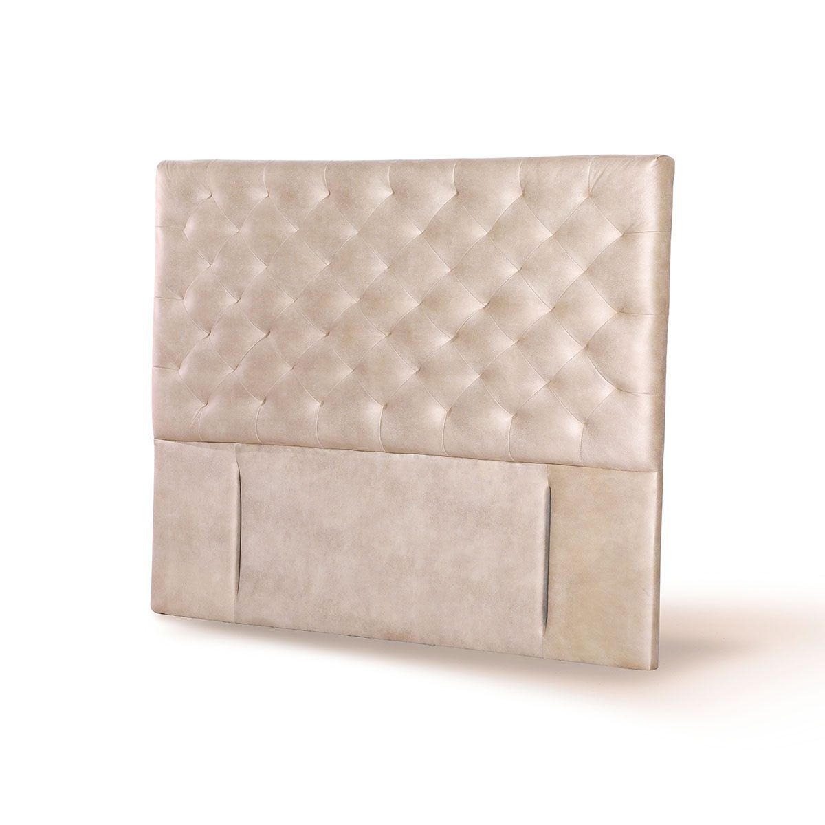 LATAM HOME - RESPALDO BRESCIA CUERO BEIGE 2 PZA