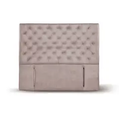 LATAM HOME - RESPALDO BRESCIA CUERO GRIS 2 PZA