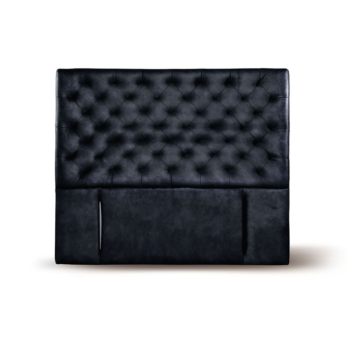 LATAM HOME - RESPALDO BRESCIA CUERO NEGRO 2 PZA