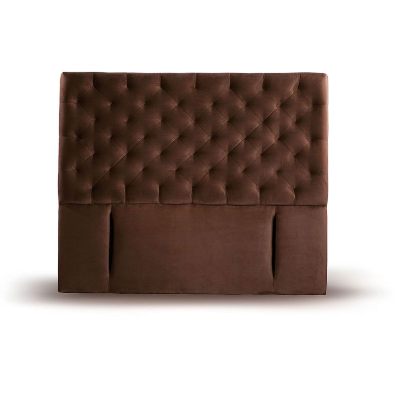 LATAM HOME - RESPALDO BRESCIA TELA CHOCOLATE KING