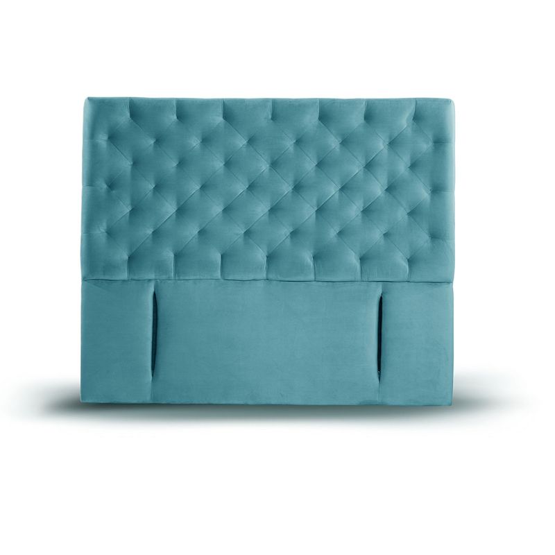 LATAM HOME - RESPALDO BRESCIA TELA TURQUESA KING