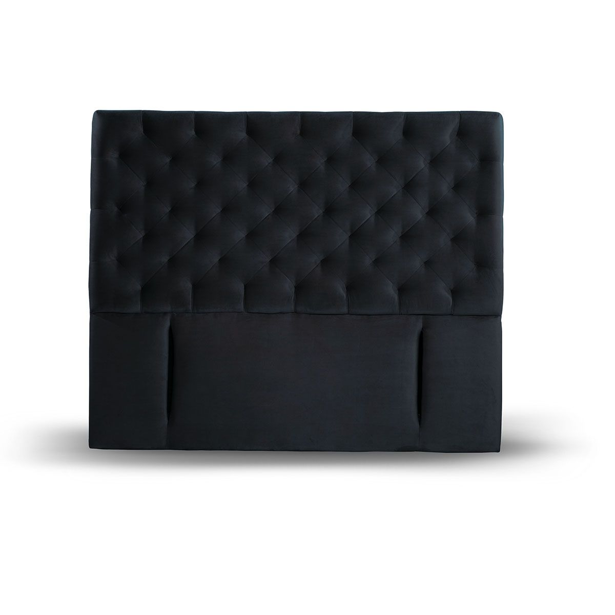 LATAM HOME - Respaldo Latam Home Brescia Negro King Capitoné Tela Madera
