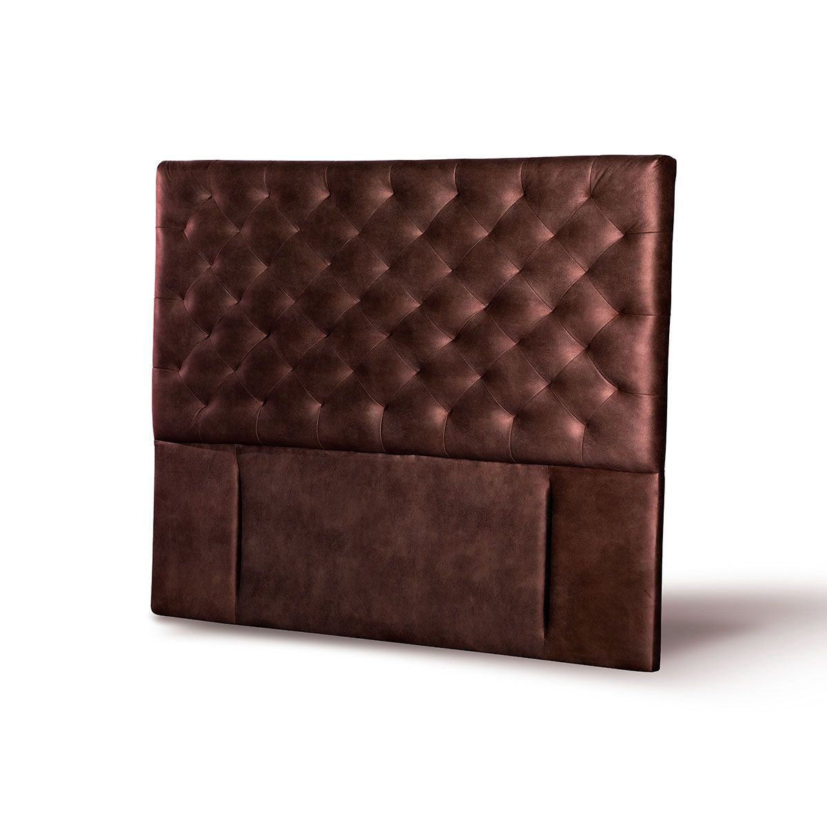 LATAM HOME - RESPALDO BRESCIA CUERO CAFÉ MORO KING