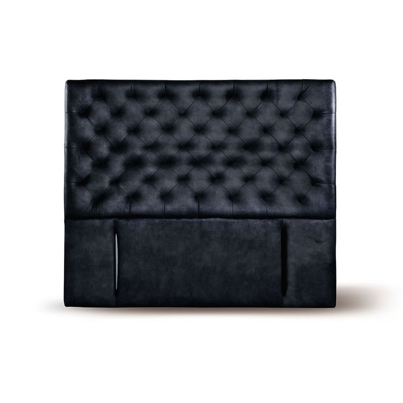 LATAM HOME - RESPALDO BRESCIA CUERO NEGRO KING