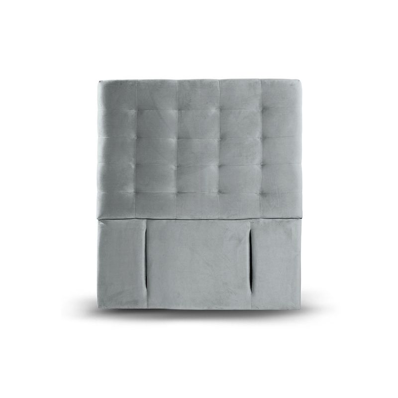 LATAM HOME - RESPALDO NAPOLES TELA GRIS 1 1/2 PZA