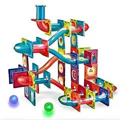 GENERICO - Juego De Bloques Magnéticos 125 Piezas Pista Con Pelotas-