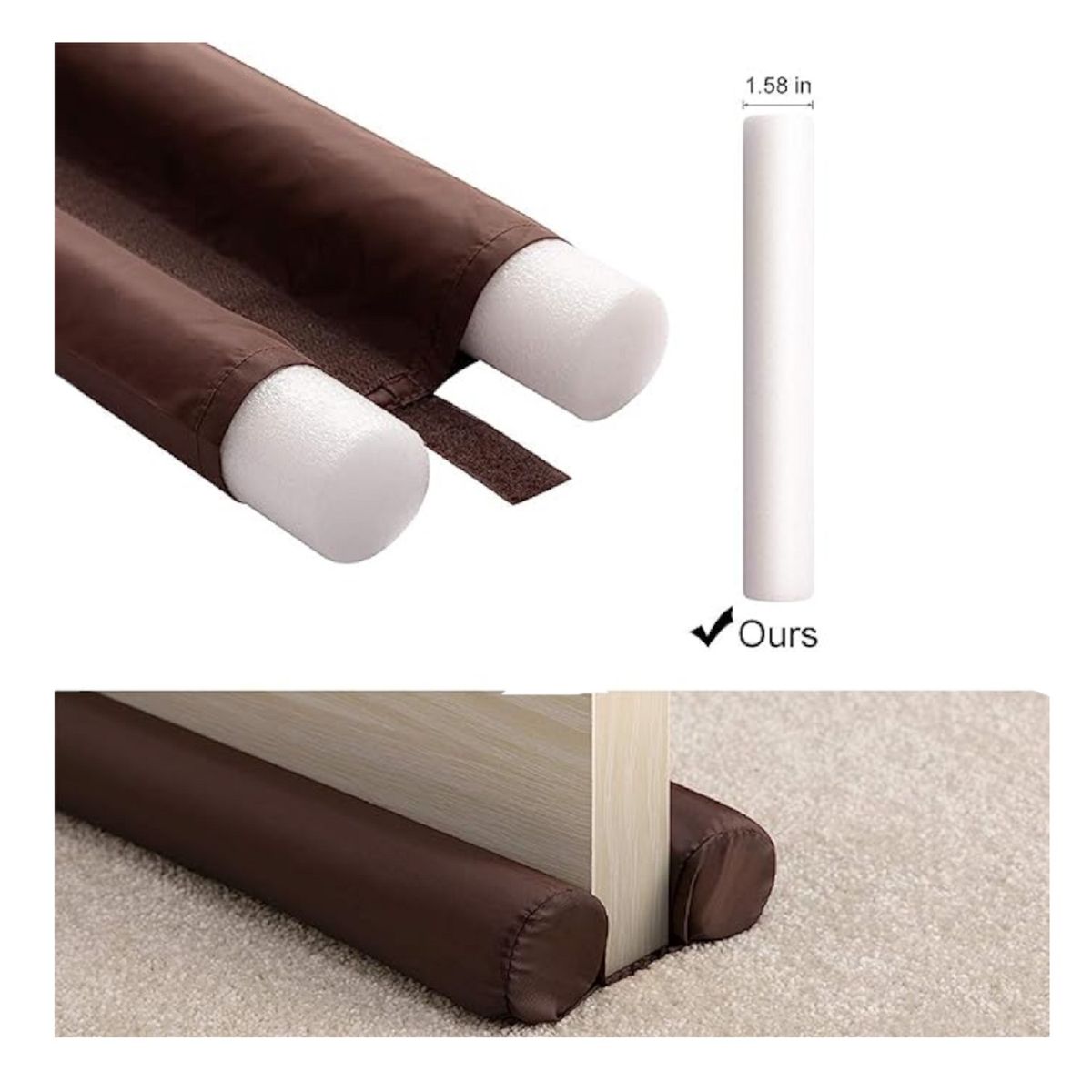 GENERICO - aislante puerta protector frio aislante puerta insectos