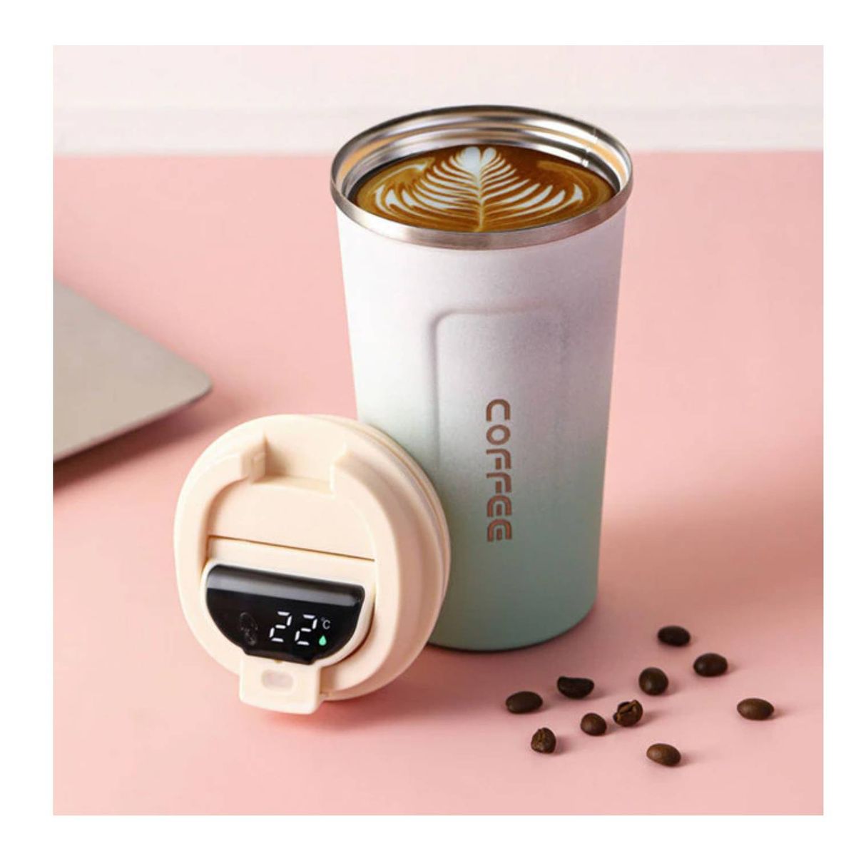 GENERICO - Vaso Termico Taza Cafe Termica Termo Viaje Acero Inoxidable