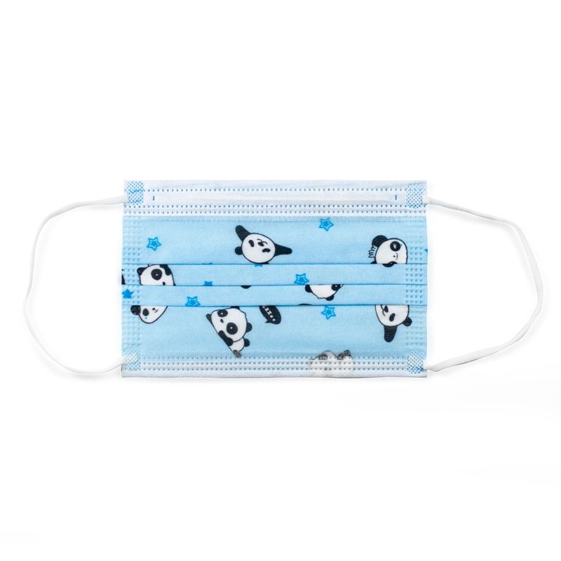 GENERICO - Pack 150 MASCARILLAS DESECHABLE NIÑOS-PANDA BL