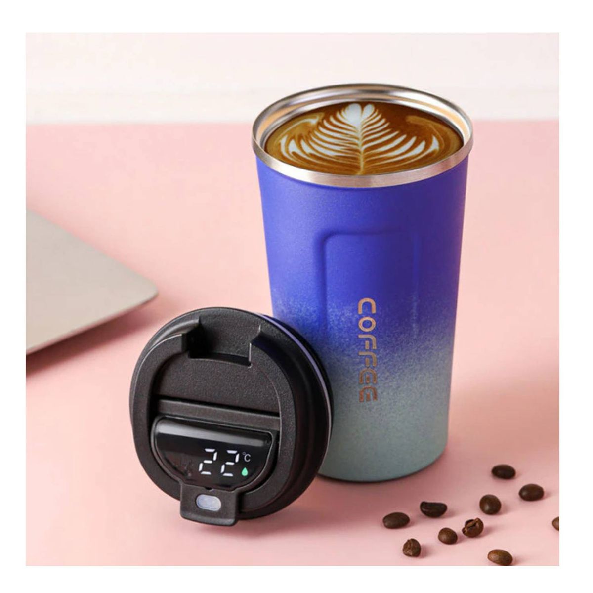 GENERICO - Vaso Termico Taza Cafe Termica Termo Viaje Acero Inoxidable