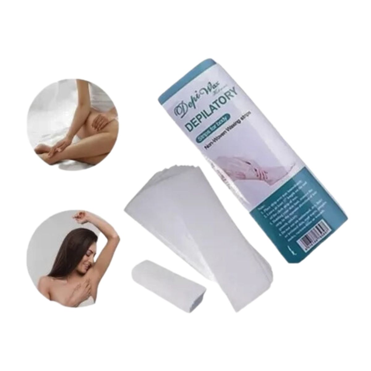 GENERICO - Bandas Depilatorias Cera Papel Encerado 100 Piezas Gms