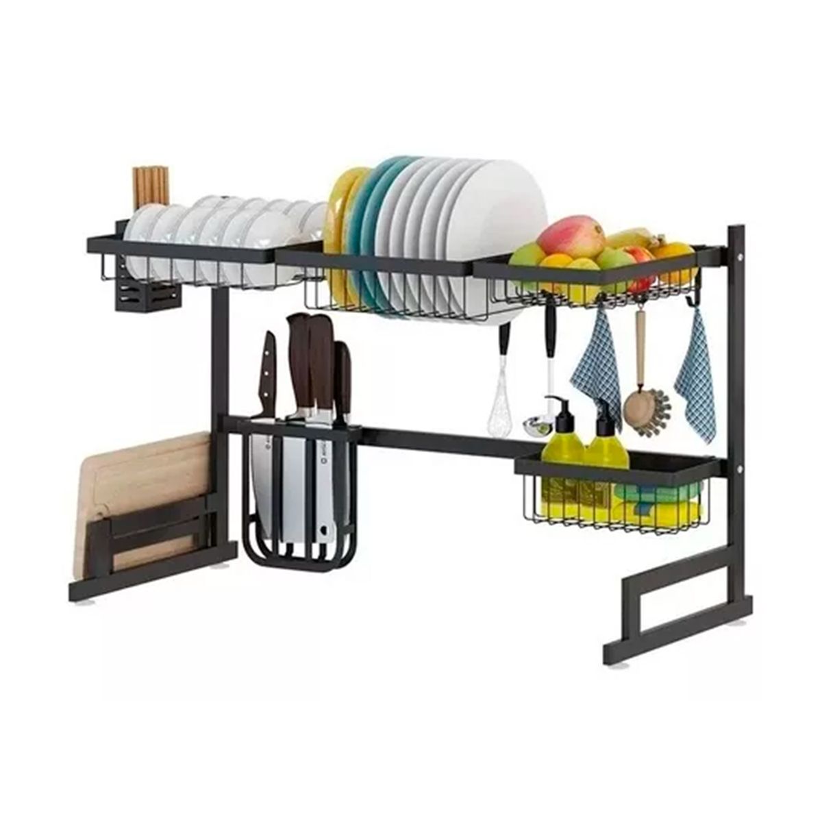 GENERICO - Rack Escurridor Organizador Secador De Platos 85cm XL