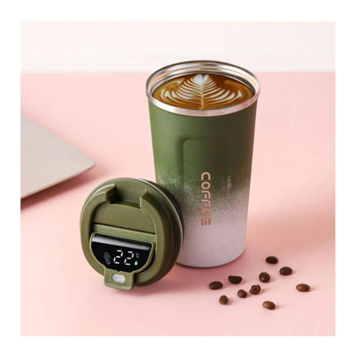 GENERICO - Vaso Termico Taza Cafe Termica Termo Viaje Acero Inoxidable