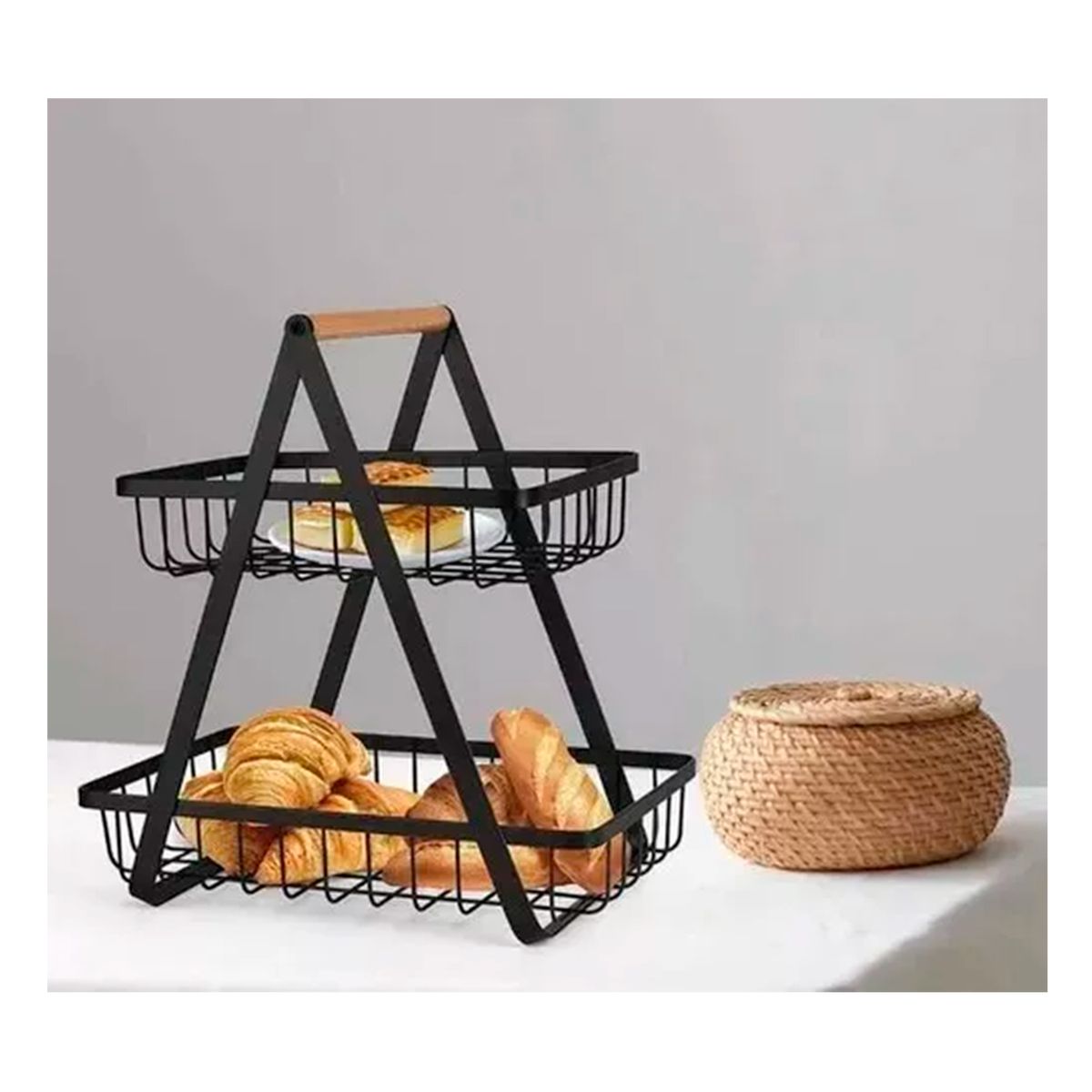 GENERICO - Rack Multiuso Metálico 2 Niveles