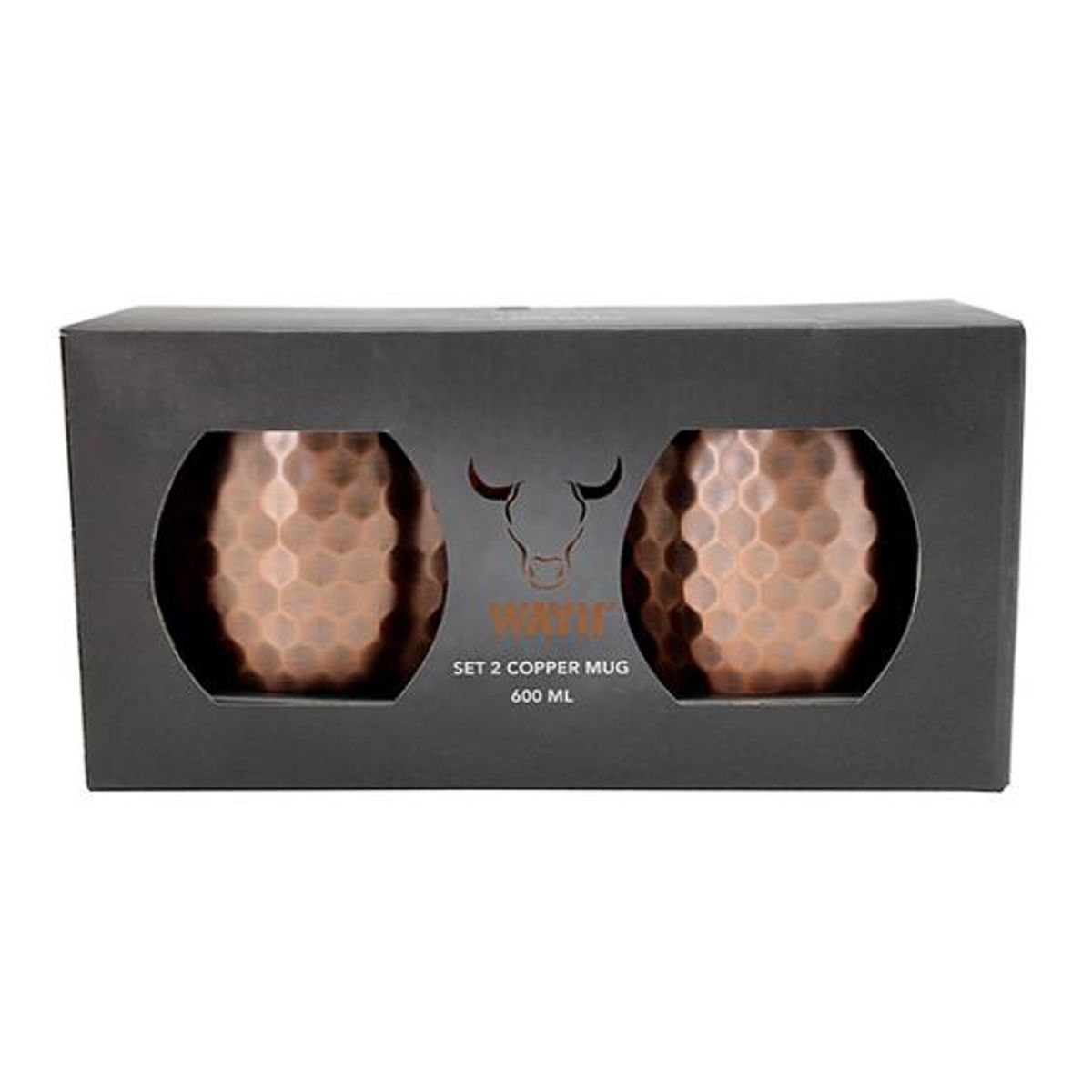 KEEP - COPPER MUG  SET ACERO INOX.  WAYU