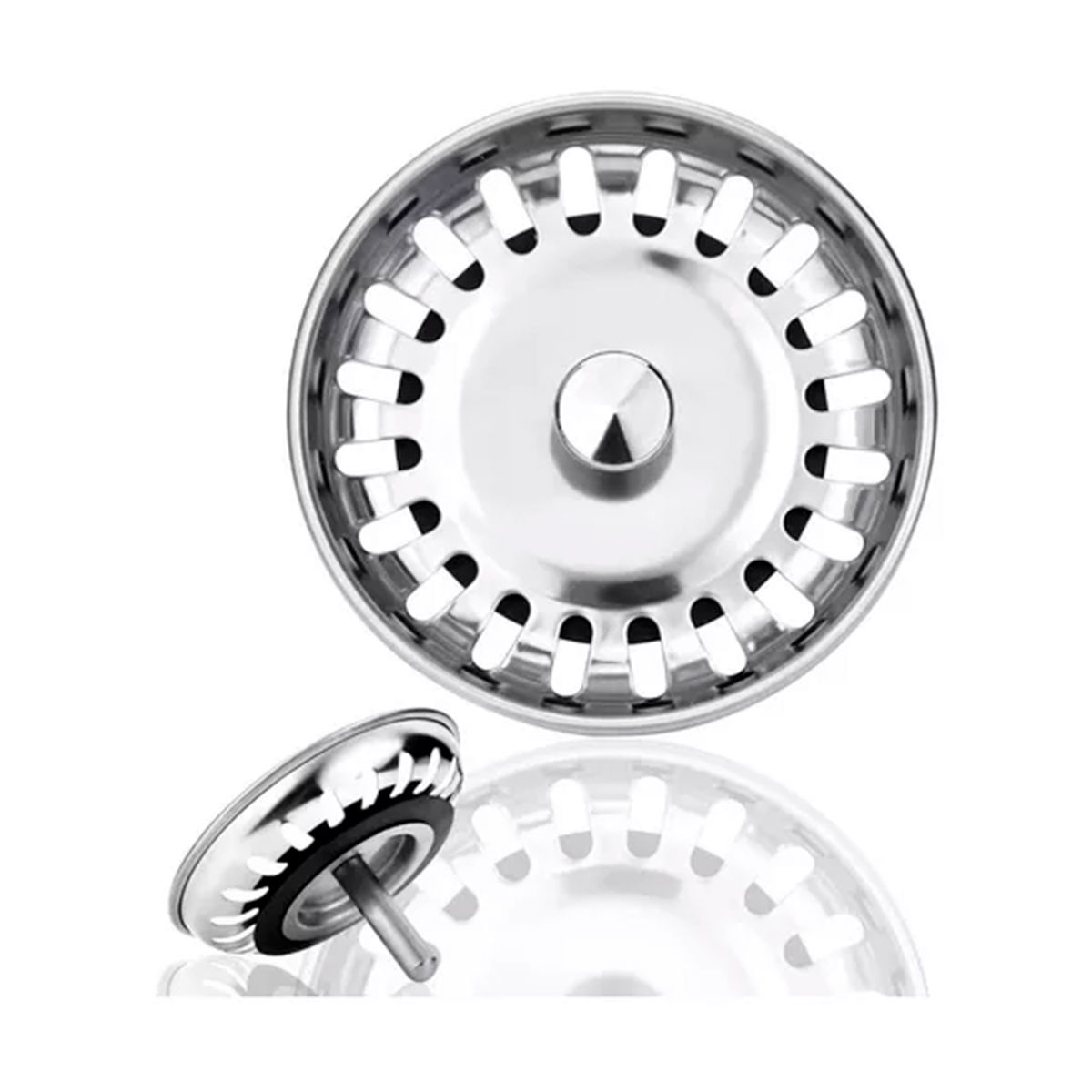 GENERICO - Tapon Metalico Colador Para Fregadero 3 Piezas