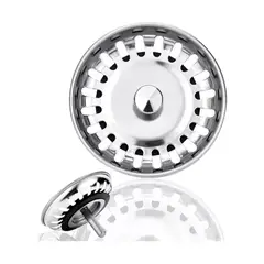GENERICO - Tapon Metalico Colador Para Fregadero 3 Piezas