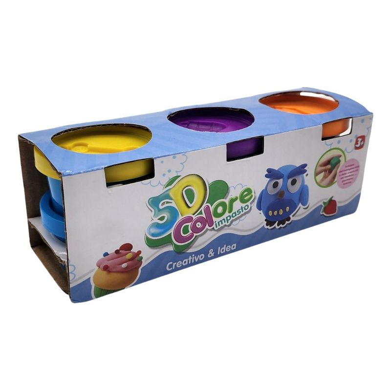 GENERICO - Set De Masas 6 Colores Minilatas Plasticina Didactica