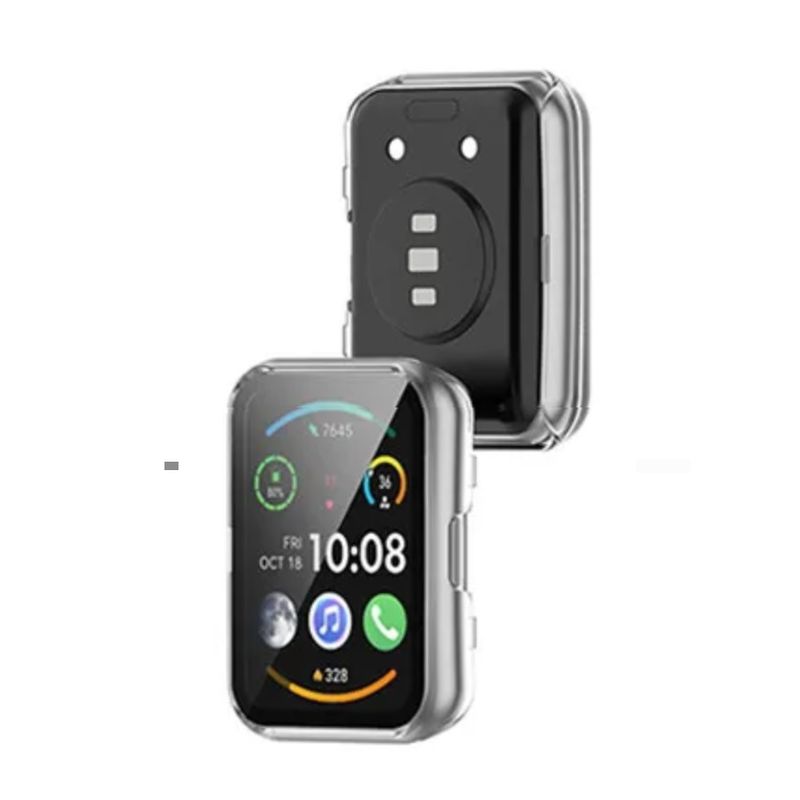 GENERICO - Carcasa Protector Para Huawei Watch Fit SE Plateado