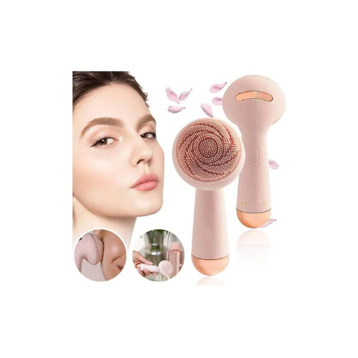 GENERICO - Cepillo Limpiador y Masajeador Facial Recargable