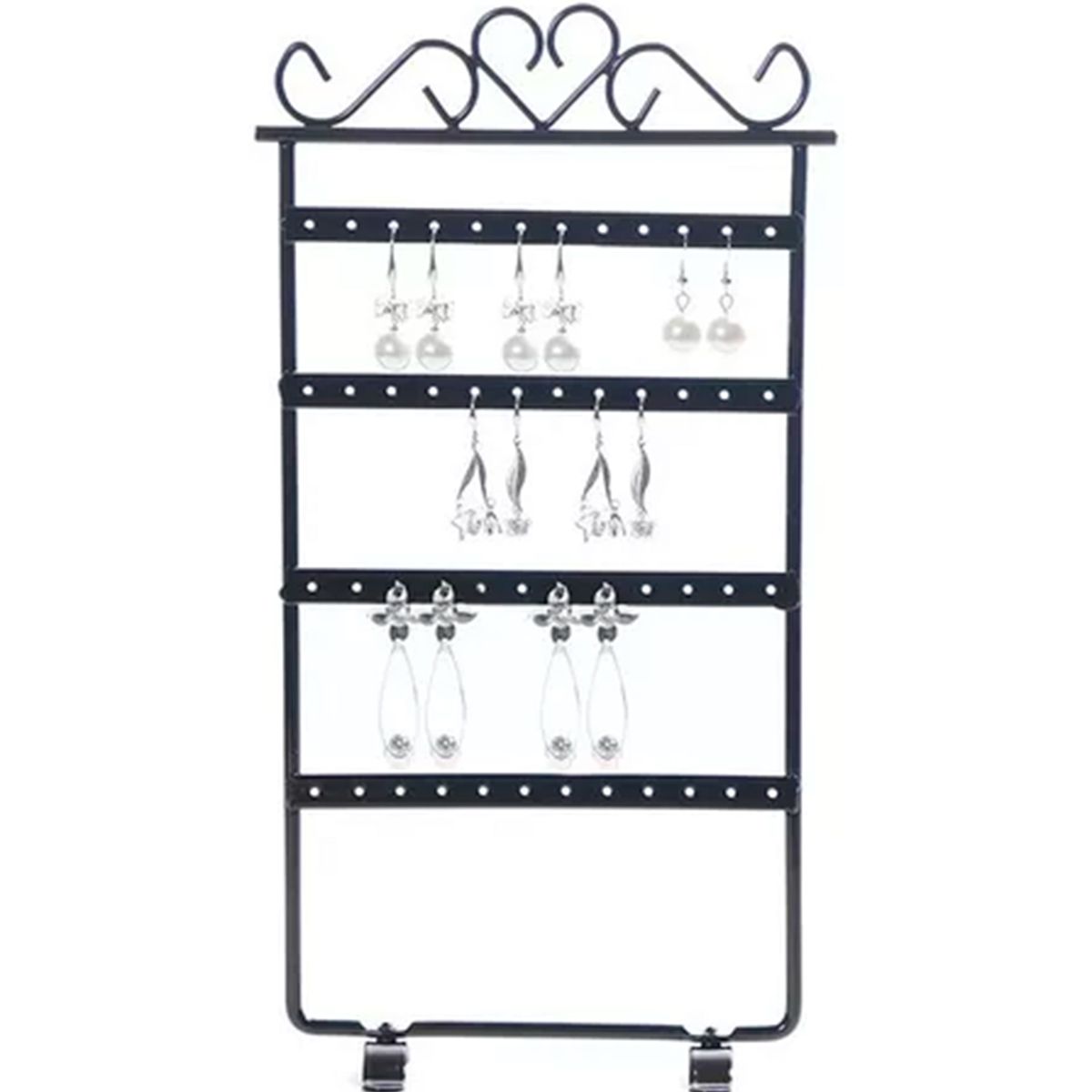 GENERICO - Exhibidor Organizador De Aros Y Colgantes Negro
