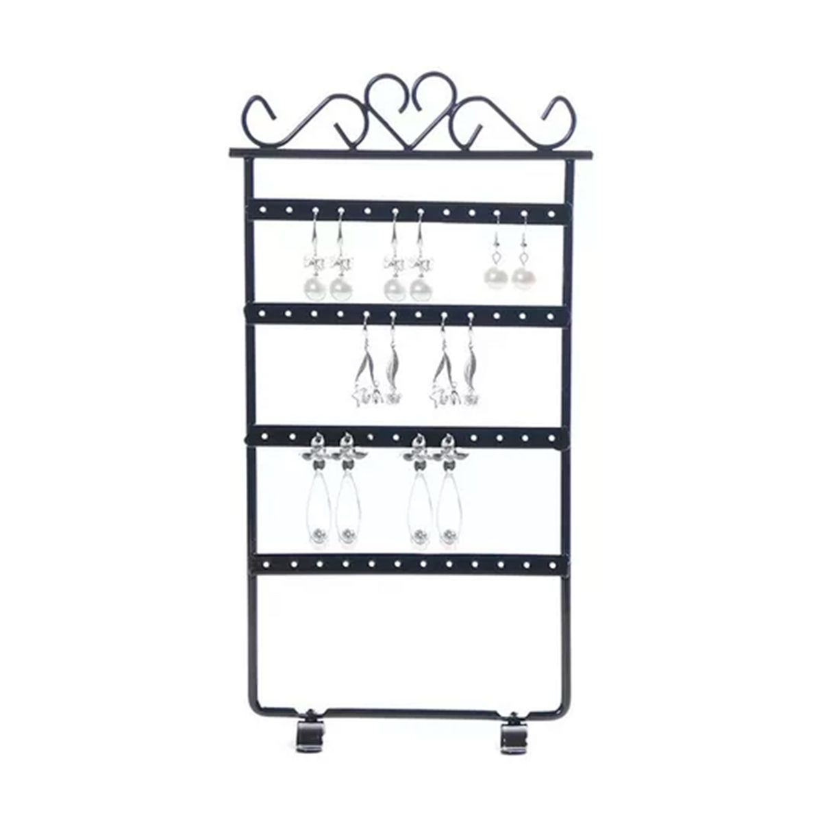 GENERICO - Exhibidor Organizador De Aros Y Colgantes Negro
